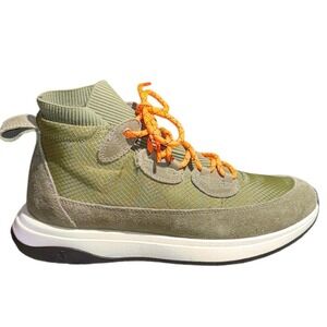 NWT Nurture Olive Green Suede Mesh High Top Sneakers Boots  8.5M
